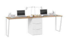 Комплект столов письменных с 1 тумбой универсальной «Порто» в Липецке - lipeck.katalogmebeli.com | фото