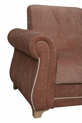 Кресло для отдыха "Порто" (велюр киви корица / микровельвет крем) в Липецке - lipeck.katalogmebeli.com | фото 3