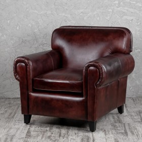 Кресло кожаное Элегант (Бордовый) в Липецке - lipeck.katalogmebeli.com | фото