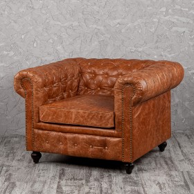 Кресло кожаное Лофт Честер (кожа буйвола) в Липецке - lipeck.katalogmebeli.com | фото