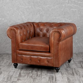 Кресло кожаное Лофт Честер (кожа) в Липецке - lipeck.katalogmebeli.com | фото