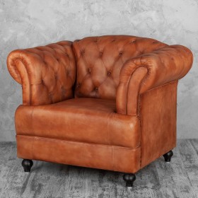 Кресло кожаное Лофт Честер-Нью в Липецке - lipeck.katalogmebeli.com | фото