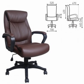 Кресло офисное BRABIX Enter EX-511 (коричневый) в Липецке - lipeck.katalogmebeli.com | фото