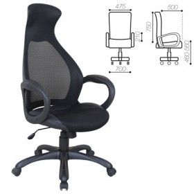 Кресло офисное BRABIX Genesis EX-517 (черное) в Липецке - lipeck.katalogmebeli.com | фото