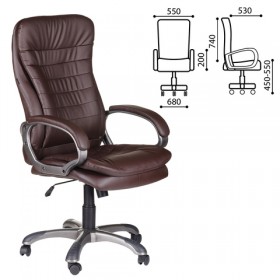 Кресло офисное BRABIX Omega EX-589 (коричневое) в Липецке - lipeck.katalogmebeli.com | фото