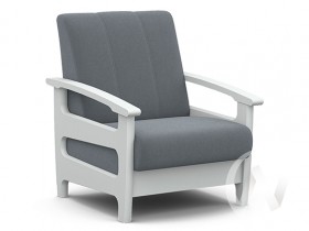 Кресло для отдыха Омега (снег лак/CATANIA SILVER) в Липецке - lipeck.katalogmebeli.com | фото