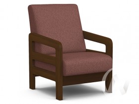 Кресло отдыха Вега-34 (орех лак/UNO BERRY) в Липецке - lipeck.katalogmebeli.com | фото