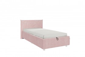 Кровать 0.9 Бест (Нежно-розовый велюр/под-мех) в Липецке - lipeck.katalogmebeli.com | фото