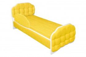 Кровать 170 Атлет 74 Жёлтый (мягкий бортик) в Липецке - lipeck.katalogmebeli.com | фото