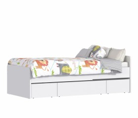 Кровать (900) СБ-3149 Терра (Белый) в Липецке - lipeck.katalogmebeli.com | фото