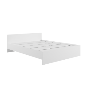 Кровать без ящ. М1600 Мадера Белый в Липецке - lipeck.katalogmebeli.com | фото
