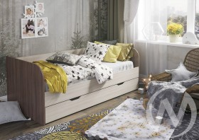 Кровать детская Балли 2-х уровневая (шимо темный/шимо светлый) в Липецке - lipeck.katalogmebeli.com | фото