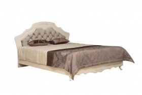 Кровать двойная "Кантри" (вудлайн кремовый/патина/ортопед/1820) в Липецке - lipeck.katalogmebeli.com | фото