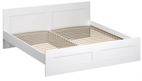 Кровать двухспальная Сириус 1800мм белый в Липецке - lipeck.katalogmebeli.com | фото