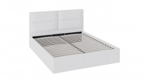 Кровать «Глосс» с мягкой обивкой и подъемным механизмом тип 1 (1600) (Белая) в Липецке - lipeck.katalogmebeli.com | фото