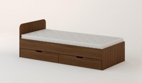 Кровать с ящиками 900 (Орех темный) в Липецке - lipeck.katalogmebeli.com | фото