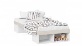 Кровать «Сканди»  Дуб Гарден/Белый в Липецке - lipeck.katalogmebeli.com | фото