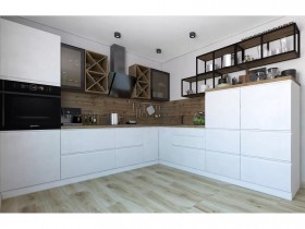 Модульная кухня Бронкс 1,8 м (Кварц) в Липецке - lipeck.katalogmebeli.com | фото 5