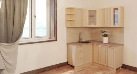 Угловая кухня Рамочная 1500х1400 мм (Беленый дуб) в Липецке - lipeck.katalogmebeli.com | фото 3