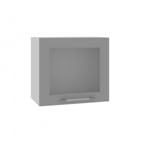 Квадро ВПГС 500 шкаф верхний горизонтальный со стеклом высокий (Железо/корпус Серый) в Липецке - lipeck.katalogmebeli.com | фото