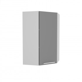 Квадро ВПУ 550 шкаф верхний угловой высокий (Железо/корпус Серый) в Липецке - lipeck.katalogmebeli.com | фото