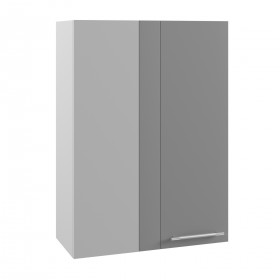 Квадро ВПУ 650 шкаф верхний угловой высокий (Персик софт/корпус Серый) в Липецке - lipeck.katalogmebeli.com | фото