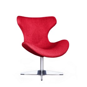 Лаунж кресло Vibe, рогожка красный в Липецке - lipeck.katalogmebeli.com | фото