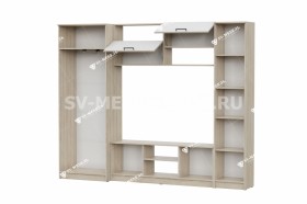Мебель для гостиной МГС 3 Исполнение 1 Дуб Сонома / Белый в Липецке - lipeck.katalogmebeli.com | фото 3
