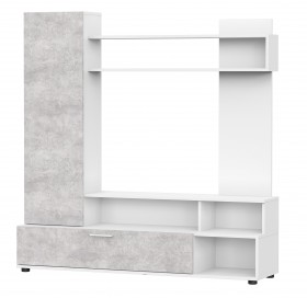 Мебель для гостиной "МГС 9" Белый / Цемент светлый в Липецке - lipeck.katalogmebeli.com | фото 1