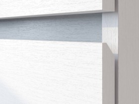 Модульная система "Токио" Комод 4 ящика Белый текстурный / Белый текстурный в Липецке - lipeck.katalogmebeli.com | фото 4