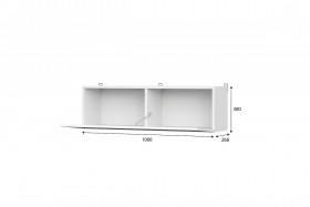 Модульная система "Токио" Шкаф навесной Белый текстурный в Липецке - lipeck.katalogmebeli.com | фото 5