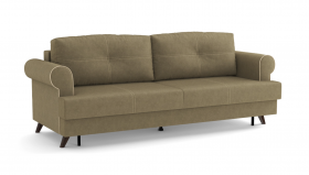 Оливер / диван - кровать 3-х местн. (еврокнижка) (велюр велутто коричневый 23 в Липецке - lipeck.katalogmebeli.com | фото