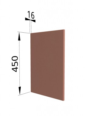 Панель торцевая (для шкафа горизонтального высокого) ВПГ Квадро (Персик софт) в Липецке - lipeck.katalogmebeli.com | фото