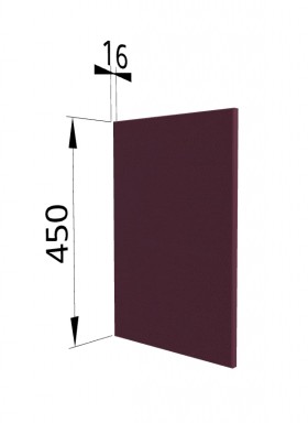 Панель торцевая (для шкафа горизонтального высокого) ВПГ Квадро (Виноград) в Липецке - lipeck.katalogmebeli.com | фото
