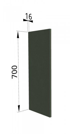 Панель торцевая П Квадро (для шкафа верхнего) Оливково-зеленый в Липецке - lipeck.katalogmebeli.com | фото