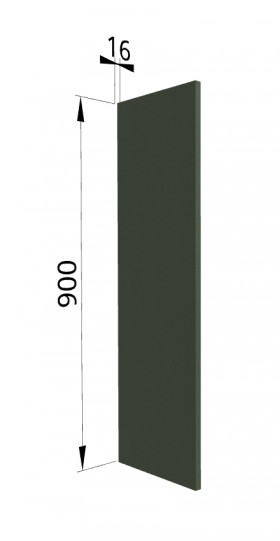 Панель торцевая ВП Квадро (для шкафа верхнего высокого) Оливково-зеленый в Липецке - lipeck.katalogmebeli.com | фото