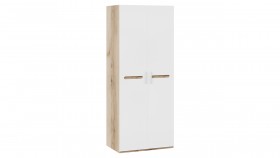 Шкаф для одежды с 2-мя дверями «Фьюжн» Дуб Делано/Белый глянец в Липецке - lipeck.katalogmebeli.com | фото