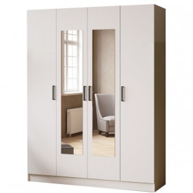Шкаф комбинированный Ларс (1,6) белый в Липецке - lipeck.katalogmebeli.com | фото