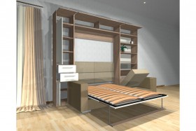 Шкаф-кровать с диваном Каролина в Липецке - lipeck.katalogmebeli.com | фото 3