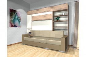 Шкаф-кровать с диваном Каролина в Липецке - lipeck.katalogmebeli.com | фото 4