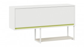 Шкаф навесной «Сканди» Дуб Гарден/Белый/Зеленый в Липецке - lipeck.katalogmebeli.com | фото