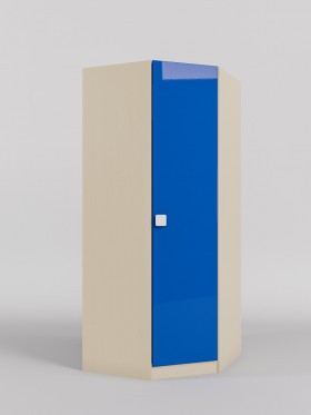 Шкаф угловой (угловая секция) Скай люкс (Синий/корпус Клен) в Липецке - lipeck.katalogmebeli.com | фото